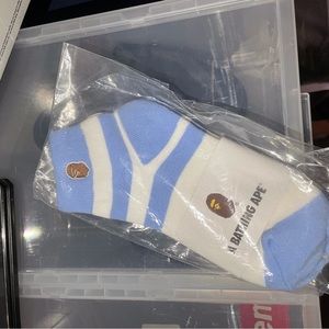 SOLD Baby blue BAPE ankle socks